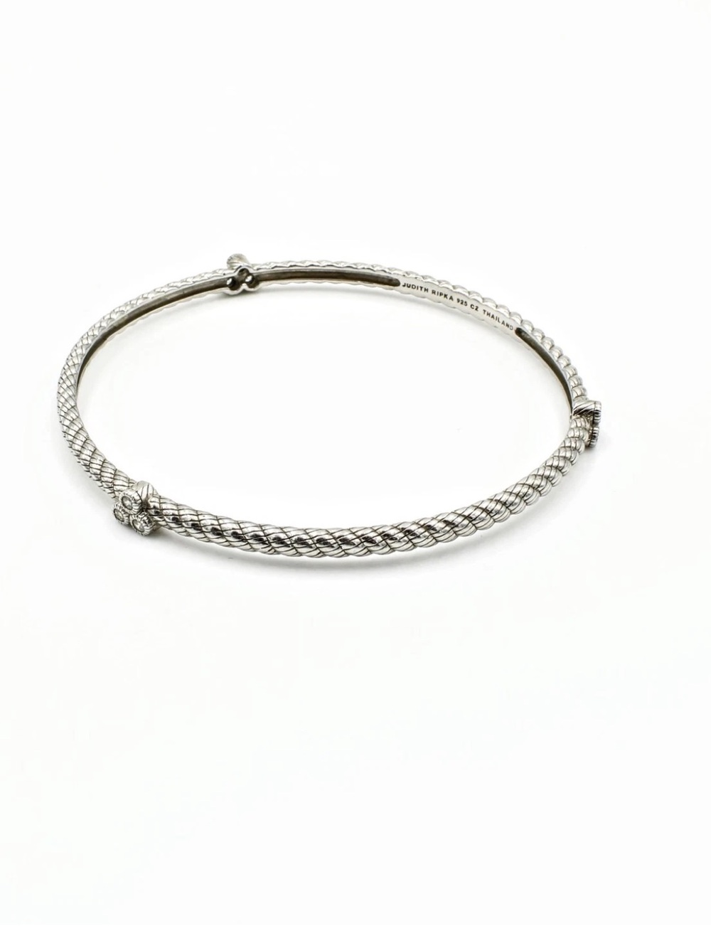 Judith Ripka CZ bangle bracelet